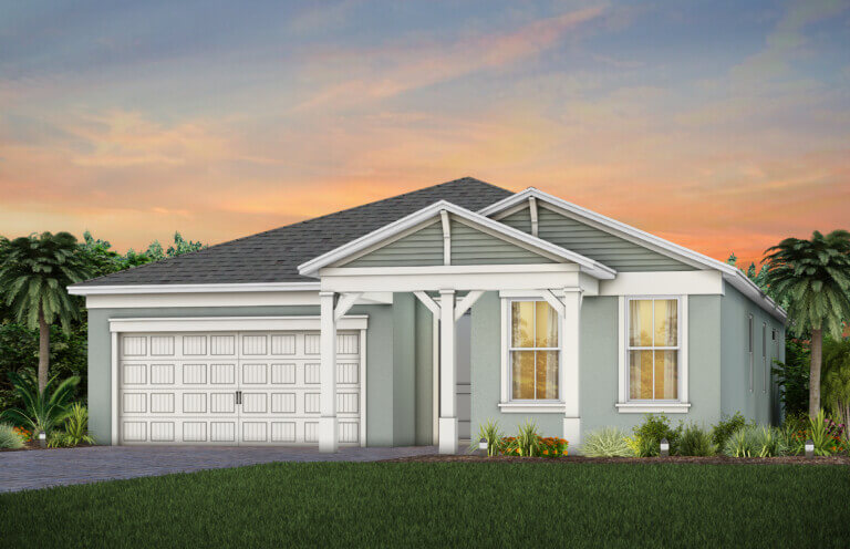 1 story new construction Garnet Style home at EverBe in Orlando FL