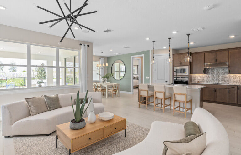 Interior features of the Coral Grand home style at EverBe in Orlando FL